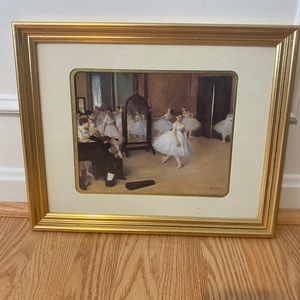 Degas ballerina framed print
